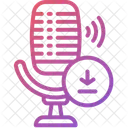 Podcast Microfono Descargar Icono