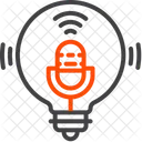 Podcast Microphone Idea Icon
