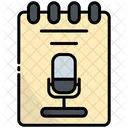 Notepad Podcast Broadcasting Icon