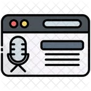 Podcast Website Microphone Icon