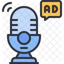 Podcast Announcement Advertising Icon