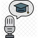 Podcast Educacional Icone De Aprendizagem Ao Longo Da Vida Podcast Ícone