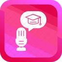 Podcast Educativo Icono De Aprendizaje Permanente Podcast Icon