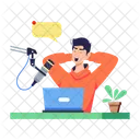 Podcast Host Podcast Show Podcast Chat Icon