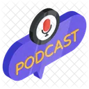 Podcast Webcast Broadcast Icon