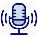 Podcast Microphone Audio Icon