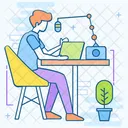 Podcast Webcast Broadcast Icon