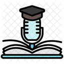 Podcast Educacao Livro Ícone