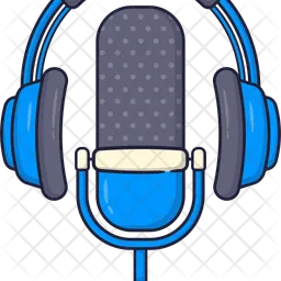 Micrófono para podcasts  Icono