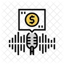 Podcast Monetization Money Icon