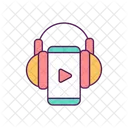 Podcast per Handy anhören  Symbol