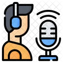 Podcaster Broadcaster Host Icon