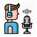 Mic Podcast Podcaster Icon
