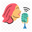 Podcaster femenino  Icon