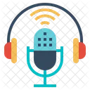 Podcasting Broadcasting On Icon