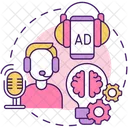 Podcasting Digital Marketing Icon