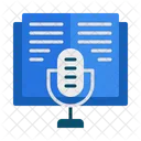 Podcasts For Education Book Microphone Icon