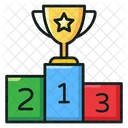 Podio Ganador Campeon Ganador Del Juego Icono