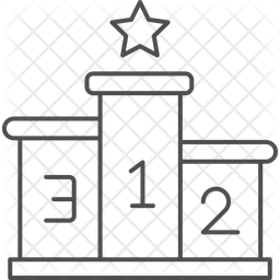 表彰台  アイコン