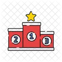 Podium Racing Trophy Icon
