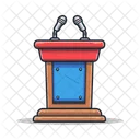 Gewinner Rede Prasentation Symbol
