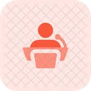 Podium Speech Presentation Icon