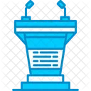 Podium Conference Microphone Icon