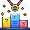 Podium Winner Champion Icon