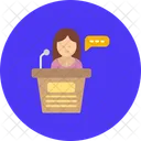 Podium Winner Speech Icon