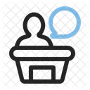 Podium Speaker Audience Icon