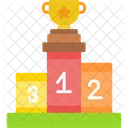 Podium Swimming Championship Stage Icon