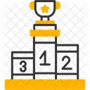 Podium Swimming Championship Stage Icon