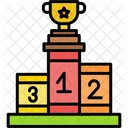 Podium Swimming Championship Stage Icon
