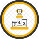 Podium Swimming Championship Stage Icon