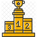 Podium Swimming Championship Stage Icon