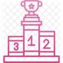 Podium Swimming Championship Stage Icon