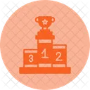 Podium Swimming Championship Stage Icon