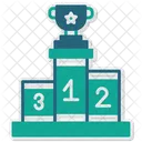 Podium Swimming Championship Stage Icon
