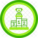Podium Swimming Championship Stage Icon