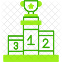 Podium Swimming Championship Stage Icon