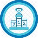 Podium Swimming Championship Stage Icon