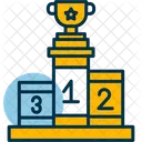 Podium Swimming Championship Stage Icon
