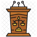 Podiums Law Court Icon