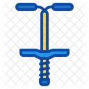 Pogo Stick Toy Child Play Jumping Kid Icon