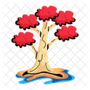 Poinciana Tree Flame Tree Delonix Tree Icon