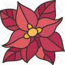 Poinsettia Flower Christmas Icône
