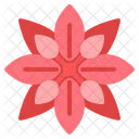 Poinsettia Sign Xmas Icon