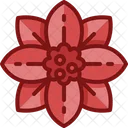 Poinsettia Flower Plant Icon