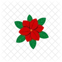Poinsettia Flower Icon