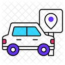 Point De Ramassage Service Voiture Icône
